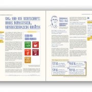 Wintershall: CSR-Bericht 2017 mit dem von uns getexteten Schwerpunktthema Sustainable Development Goals (SDG).